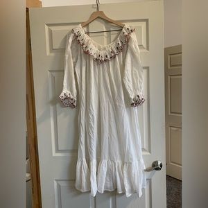 Shop Doen- Solaris Nightgown: Salt Strawberry size medium